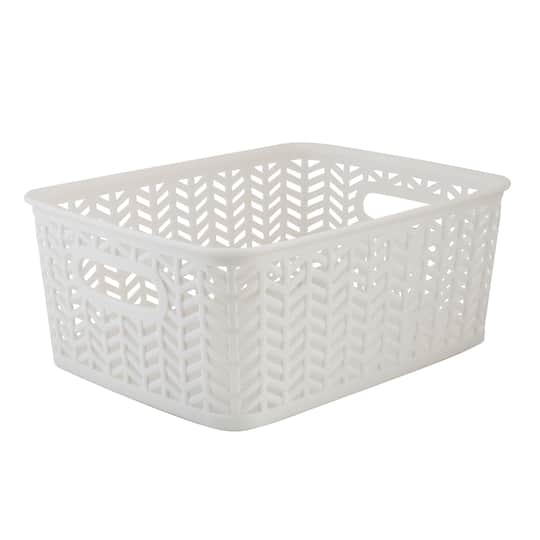 Simplify Small Herringbone Storage Bin